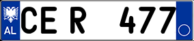 Trailer License Plate